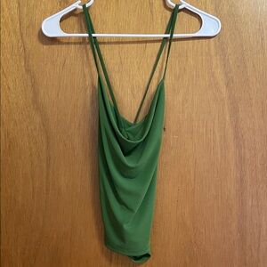 Zara Green Cowl Neck Camisole